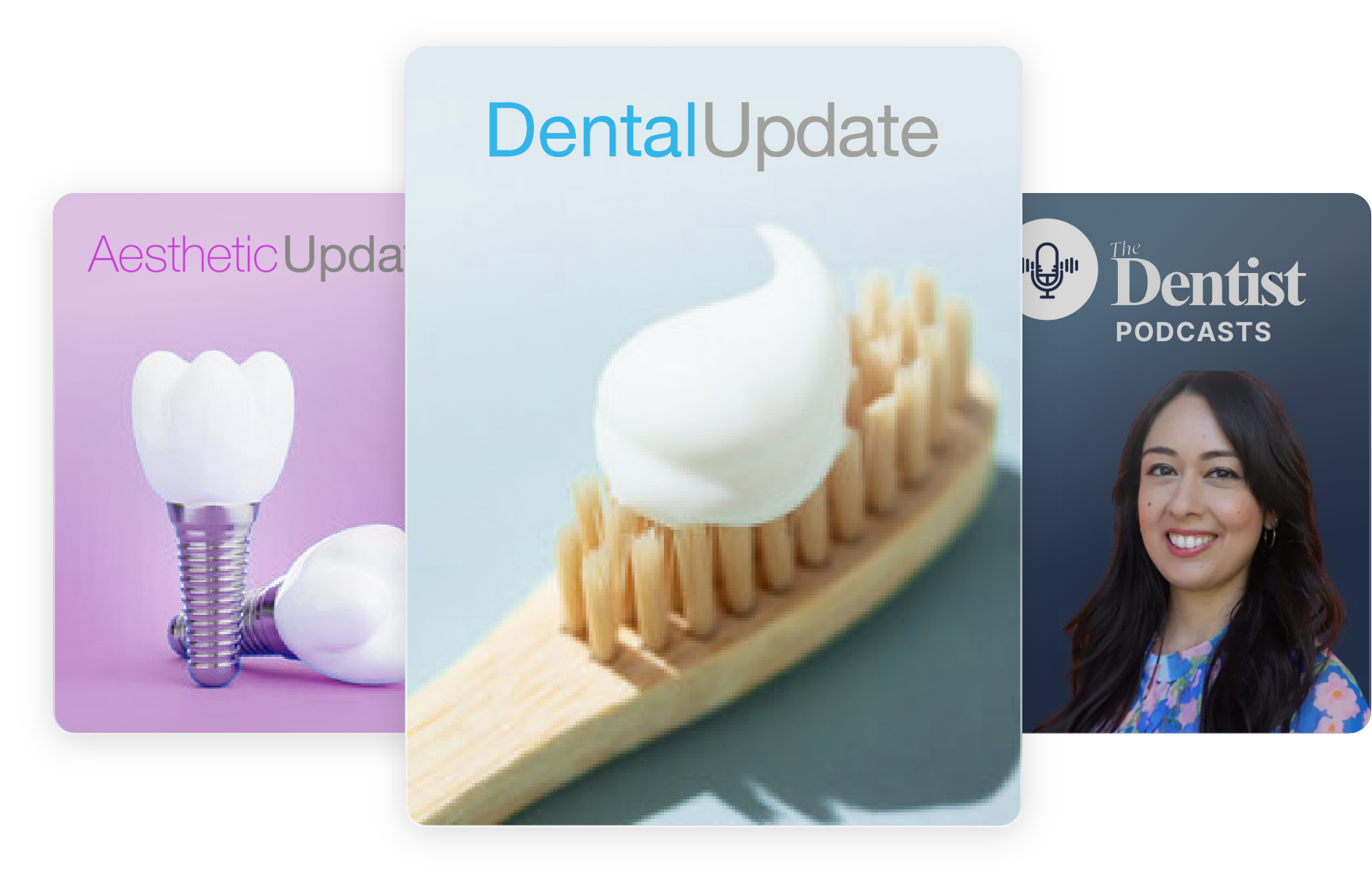 Brands including Auesthetic Update, Dental Update and The Dentist